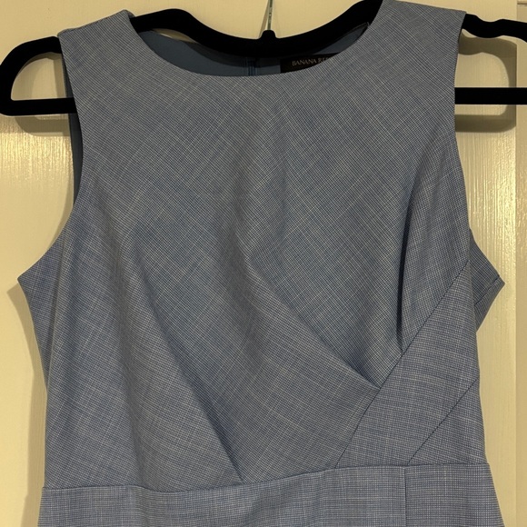 Banana Republic Women’s Elegant Sleeveless Sky Blue Dress, Size 4 petite - Picture 5 of 9